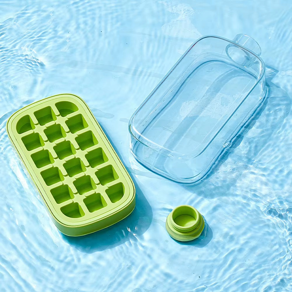 Botella 2 en 1 con Molde de Hielo – 500/800ml con Sorbete y Tapa de Clic, Portátil para Deporte y Exterior