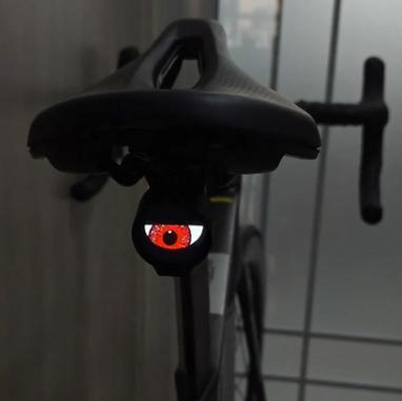 Bougerv Demon Eye Bikes Taillight, Led Dynamic Devil Eyes Light for Bicycle with Muti Colors Modes and DIY Personalized Light Display, Waterproof, USB Rechargeable, for Smart Bikes,Cycle (With Bracket)