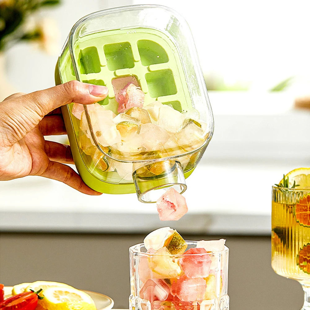 Botella 2 en 1 con Molde de Hielo – 500/800ml con Sorbete y Tapa de Clic, Portátil para Deporte y Exterior