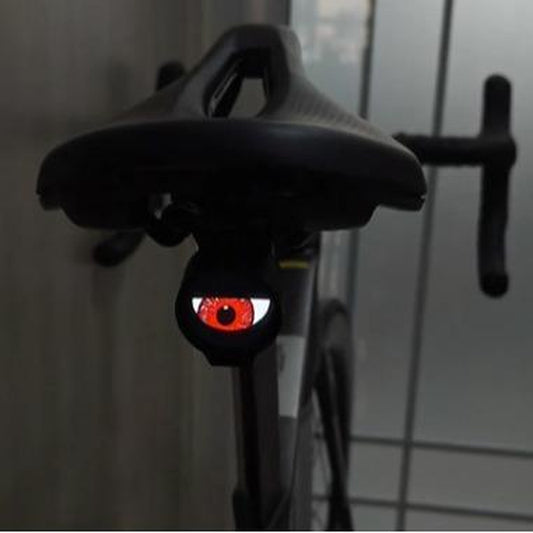Bougerv Demon Eye Bikes Taillight, Led Dynamic Devil Eyes Light for Bicycle with Muti Colors Modes and DIY Personalized Light Display, Waterproof, USB Rechargeable, for Smart Bikes,Cycle (With Bracket)